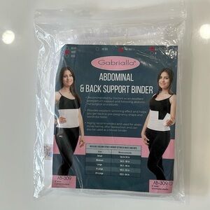 Abdominal & back support binder